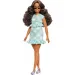 Barbie: Fashionista moderna lutka u zeleno-bijeloj kariranoj haljini - Mattel