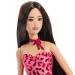 Barbie: Fashionista prijateljice smeđokosa stilska modna lutka u haljini s leopardovim uzorkom – Mattel