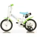 Bluey 12” dječji bicikl s držačem za bočicu i pomoćnim kotačićima u bijelo-plavo-zelenoj boji – Dino Bikes bicikl
