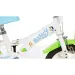 Bluey 12” dječji bicikl s držačem za bočicu i pomoćnim kotačićima u bijelo-plavo-zelenoj boji – Dino Bikes bicikl