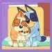 Bluey 3 u 1, puzzle s 20-36-50 dijelova - Trefl