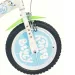 Bluey dječji bicikl 14” s držačem za bocu i pomoćnim kotačićima u bijelo-plavo-zelenoj boji – Dino Bikes bicikl