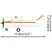 COBI: Cessna 172 Skyhawk narandžasto-bijela građevinska igračka (26623)