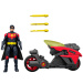 DC Robin akcijska figura s motociklom i lansirajućim raketama – Mattel