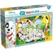 Disney 101 dalmatinaca 2 u 1 maxi slagalica od 24 dijela i bojanka 70x50 cm - Lisciani