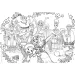 Disney Encanto 2 u 1 maxi 2x60 dijelova puzzle i bojanka 50x35 cm - Lisciani