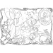 Disney Pinokio 2 u 1 maxi slagalica od 24 dijela i bojanka 70x50 cm - Lisciani