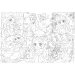 Disney Princeze – Manga čarolija 2 u 1, puzzle od 250 dijelova i bojanka 50x35 cm – Lisciani