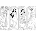 Disney Princeze 2 u 1 maxi puzzle 2x60 komada i bojanka 50x35 cm - Lisciani
