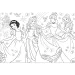 Disney Princeze 2 u 1, puzzle od 60 dijelova i bojanka 50x35cm - Lisciani