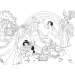 Disney Princeze 2 u 1, slagalica od 24 dijela i bojanka 50x35 cm – Lisciani