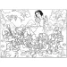 Disney Snjeguljica 2 u 1 maxi slagalica od 150 dijelova i bojanka 70x50 cm - Lisciani