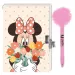 Disney: Tajni dnevnik Minnie Mouse s lokotom i pompon olovkom 12x18cm 60 listova