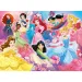 Disney princeze tim 2 u 1, Eco maxi slagalica od 24 dijela i bojanka 70x50 cm – Lisciani
