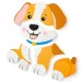Drvena puzzle s motivom psa, 5 komada - Woodyland