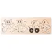 Drvena puzzle slagalica za bebe, 4 komada - Woodyland