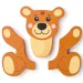 Drvena puzzle slagalica za bebe, 4 komada - Woodyland