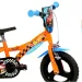 Hot Wheels 12” dječji bicikl s držačem za bocu i pomoćnim kotačima u narančasto-crnoj boji – Dino Bikes bicikl