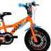 Hot Wheels 14” dječji bicikl s držačem za bocu i pomoćnim kotačićima u narančasto-crnoj boji – Dino Bikes bicikl