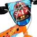 Hot Wheels 14” dječji bicikl s držačem za bocu i pomoćnim kotačićima u narančasto-crnoj boji – Dino Bikes bicikl