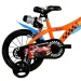 Hot Wheels dječji bicikl od 16” s držačem za bocu i pomoćnim kotačima, narančasto-crne boje – Dino Bikes bicikl