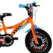Hot Wheels dječji bicikl od 16” s držačem za bocu i pomoćnim kotačima, narančasto-crne boje – Dino Bikes bicikl