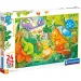 Igrajući dinosauri 24 kom maxi supercolor puzzle - Clementoni