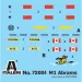Italeri 1/72 M1 Abrams tenk maketa set