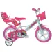 Jednorog ružičasto-bijeli dječji bicikl veličine 12 - Dino Bikes bicikl