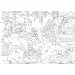 Knjiga o džungli 2 u 1, puzzle od 108 dijelova i bojanka 50x35cm - Lisciani