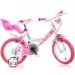 Little Heart ružičasto-bijeli dječji bicikl veličine 16 - Dino Bikes bicikl