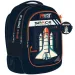 Luna: Must Team astronaut zaobljena školska torba s 3 pretinca, ruksak 32x18x43 cm