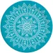 Mandala plavo-bijeli papirnati tanjur, set od 8 komada, 23 cm