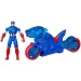 Marvel: Kapetan Amerika s motorom i bacačem štita - Hasbro