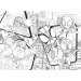 Marvel Spidey 2 u 1 maxi puzzle od 24 dijelova i bojanka 70x50cm - Lisciani
