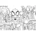 Marvel Spidey i njegov tim 2-u-1 puzzle od 24 dijela i bojanka 50x35 cm - Lisciani