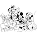 Mickey Mouse 2 u 1 2x12 maxi puzzle i bojanka - Lisciani