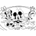 Mickey Mouse 2 u 1 maxi puzzle s 4x48 dijelova i bojanka 35x25 cm - Lisciani