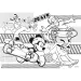 Mickey Mouse 2 u 1 puzzle od 60 dijelova i bojanka 50x35 cm - Lisciani