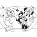 Minnie miš 2 u 1 maxi slagalica s 24 dijela i bojanka 70x50 cm - Lisciani
