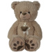 Nicotoy: Smeđi plišani medo s bež vrpcom 55 cm - Simba Toys