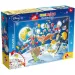 Pačje priče: Donald u svemiru 2 u 1 puzzle od 108 dijelova i bojanka 70x50 cm - Lisciani