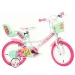 Paw Patrol Skye dječji bicikl 14” s košarom i sjedalicom za lutku u ružičasto-menta zelenoj boji – Dino Bikes bicikl