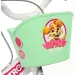 Paw Patrol Skye dječji bicikl 14” s košarom i sjedalicom za lutku u ružičasto-menta zelenoj boji – Dino Bikes bicikl