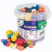 PlayBox: Set obojenih drvenih perli za nizanje u kantici 190gr
