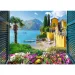 Pogled na jezero Como, puzzle od 1000 dijelova - Trefl