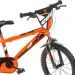 R88 dječji bicikl 16” s držačem za bočicu i pomoćnim kotačima u narančasto-crnoj boji – Dino Bikes bicikl