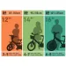 R88 dječji bicikl 16” s držačem za bočicu i pomoćnim kotačima u narančasto-crnoj boji – Dino Bikes bicikl