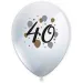 Set od 6 lateks balona s uzorkom "40 godina"