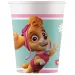 Set od 8 papirnatih čaša s motivom Psići u ophodnji, 200 ml